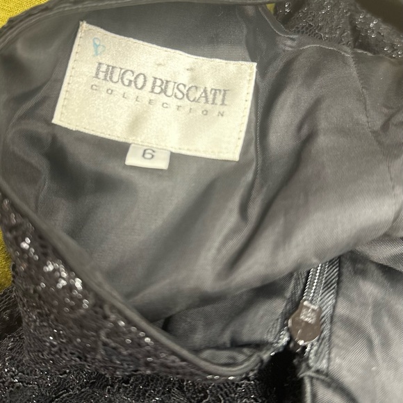 Gorgeous Black Designer Gown, Vintage Glam - Picture 6 of 7